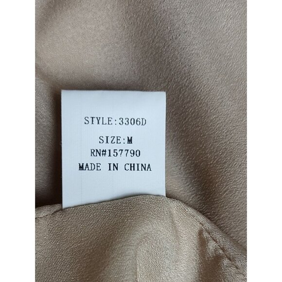 Pinch Womens Blush Pink Ruffled Long Sleeve Peasant Dress Top Size M - Picture 8 of 9